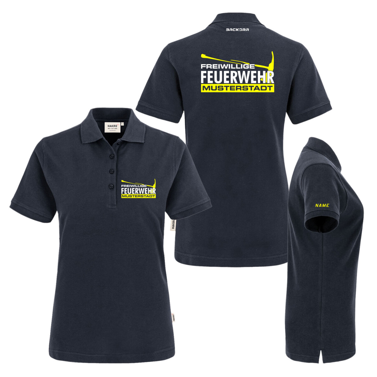 Poloshirt Frauen | HAKRO 110 | Freiwillige Feuerwehr mit...