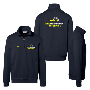 1/4 Zip Kragenpullover unisex | HAKRO 451 | First...
