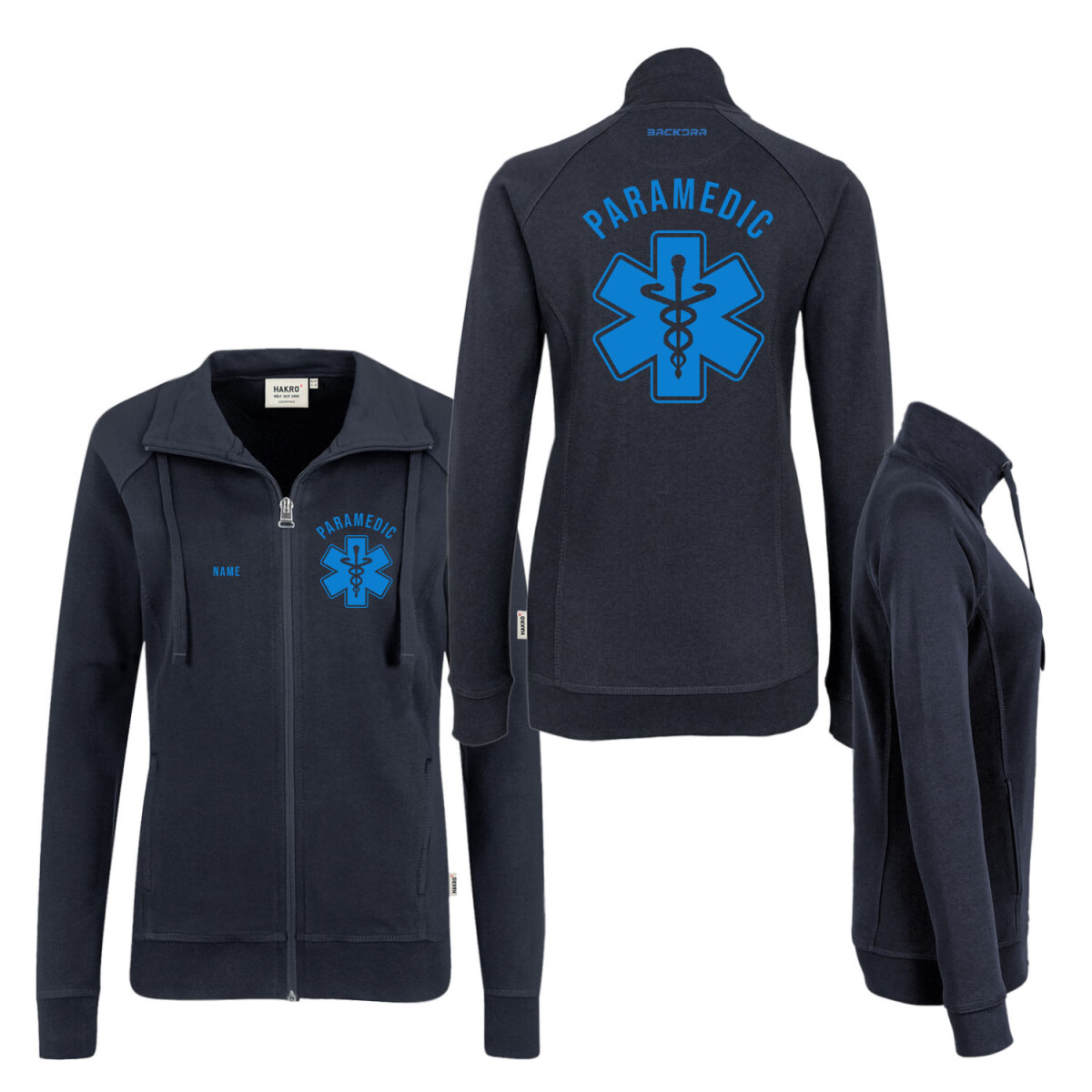 Sweatjacke Frauen | HAKRO 406 | Rettungsdienst Star of...