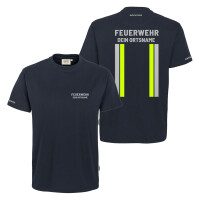 T-Shirt Männer Mikralinar | HAKRO 281 | Feuerwehr mit Ortsname Hupf | BACKDRA