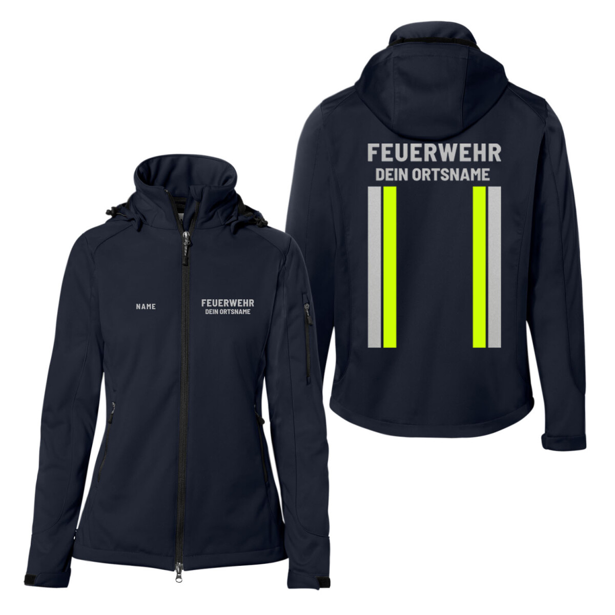 Softshelljacke Frauen | HAKRO 248 | Feuerwehr mit...