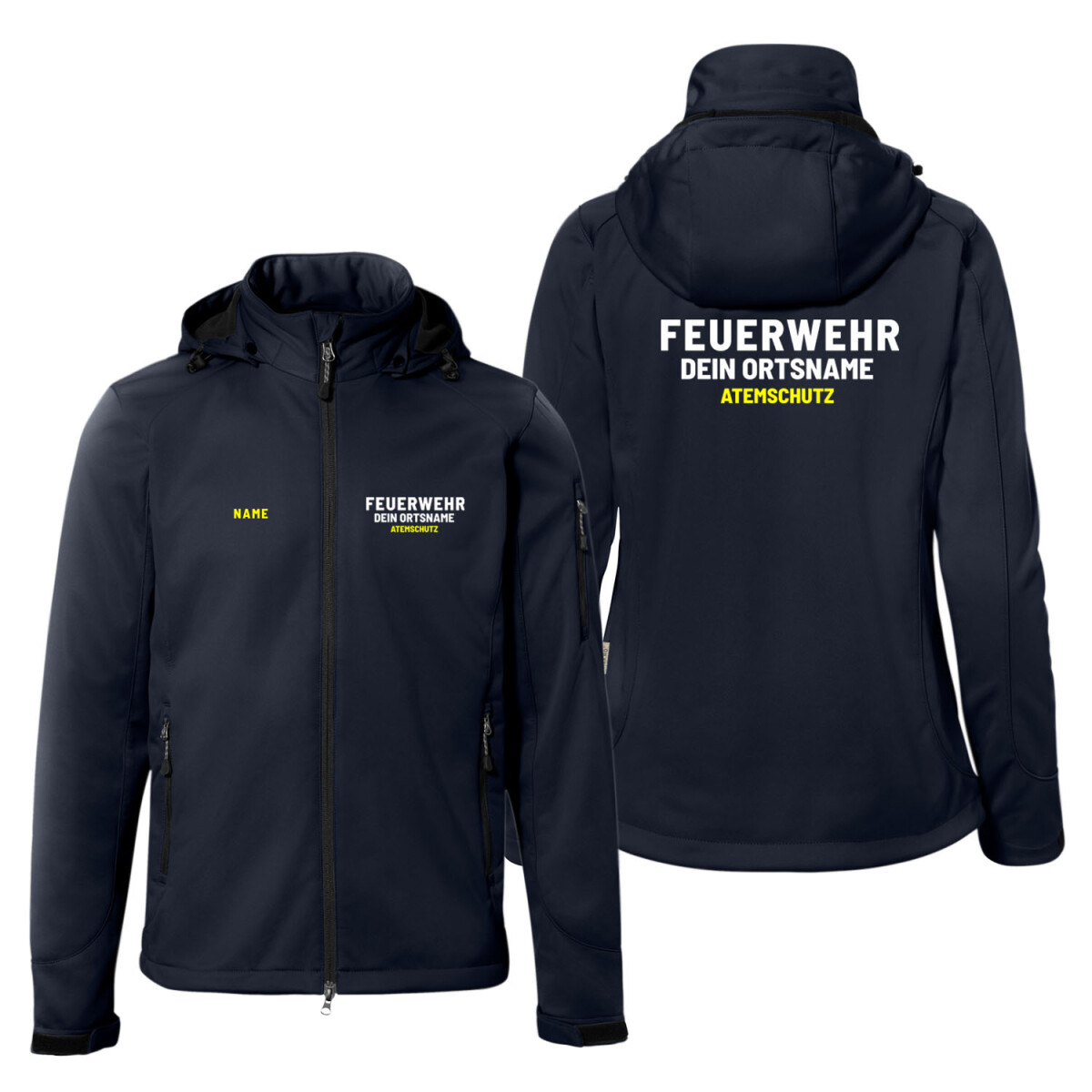 Softshelljacke Männer | HAKRO 848 | Feuerwehr mit...