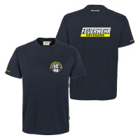 T-Shirt Männer Mikralinar | HAKRO 281 | Feuerwehrsignet mit Ortsname im Balken | BACKDRA