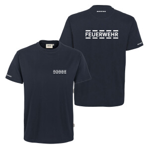 T-Shirt Männer Mikralinar | HAKRO 281 | Feuerwehr Stripes | BACKDRA