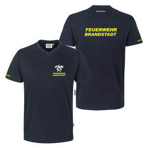 T-Shirt V-Neck Männer | HAKRO 226 | Feuerwehr Axt,...