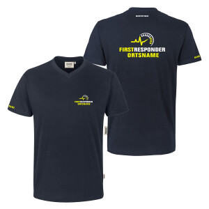 T-Shirt V-Neck Männer | HAKRO 226 | First Responder mit...