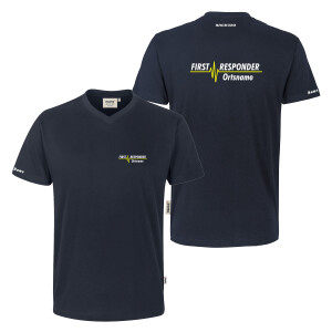 T-Shirt V-Neck Männer | HAKRO 226 | First Responder mit...