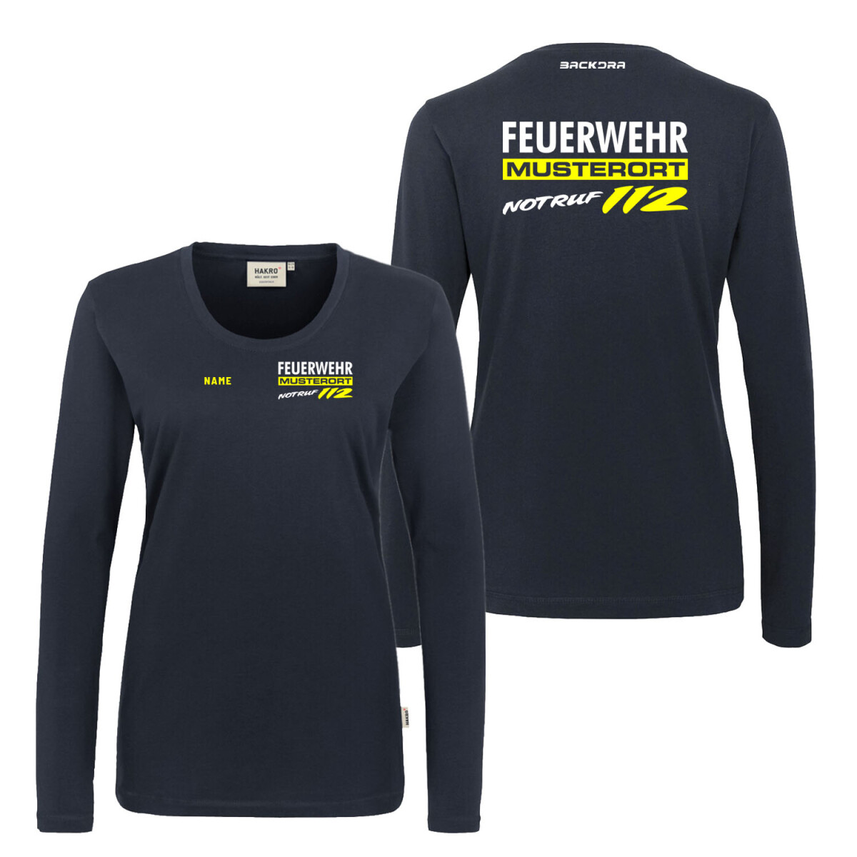 Langarm Shirt Frauen Mikralinar | HAKRO 179 | Feuerwehr...