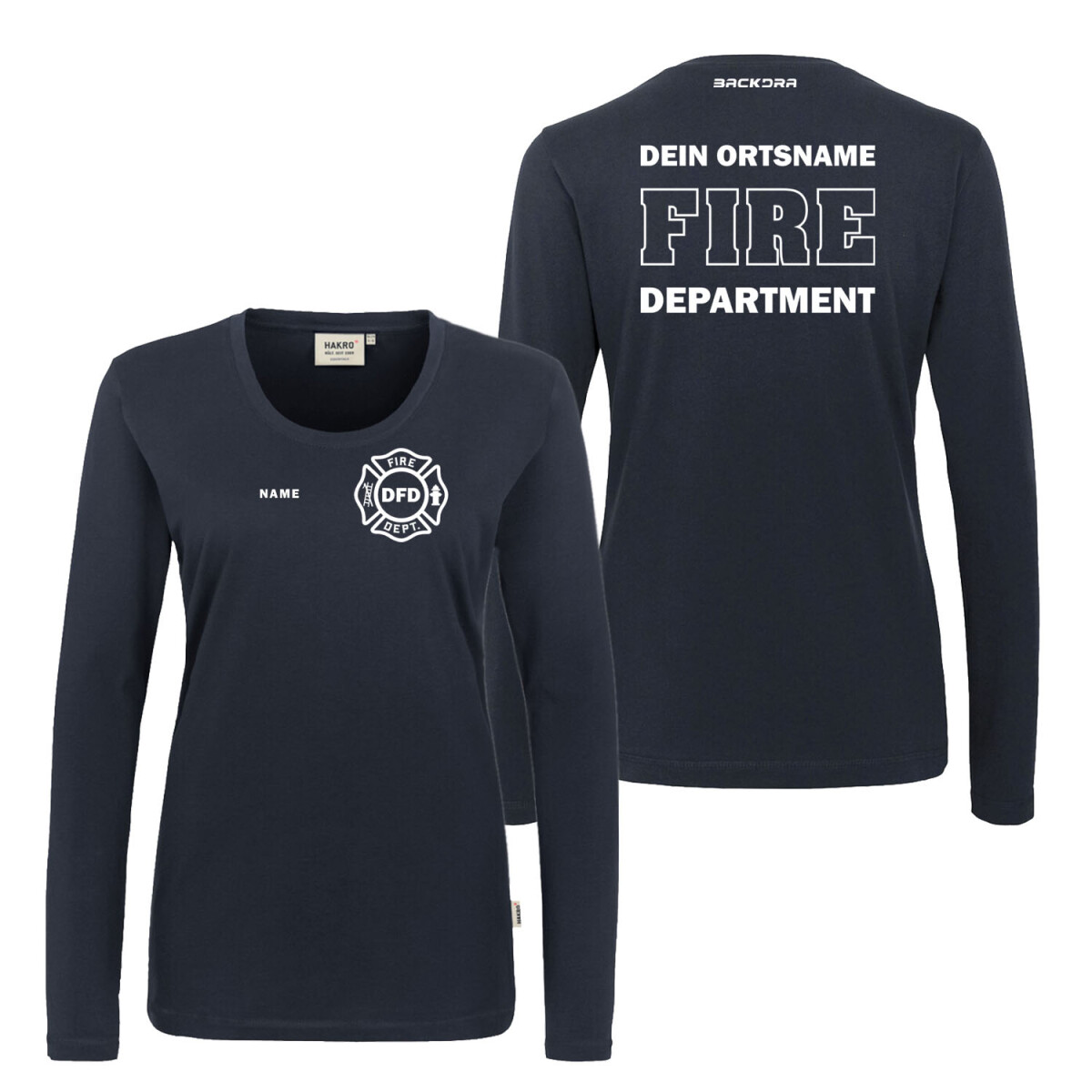 Langarm Shirt Frauen Mikralinar | HAKRO 179 | Feuerwehr...