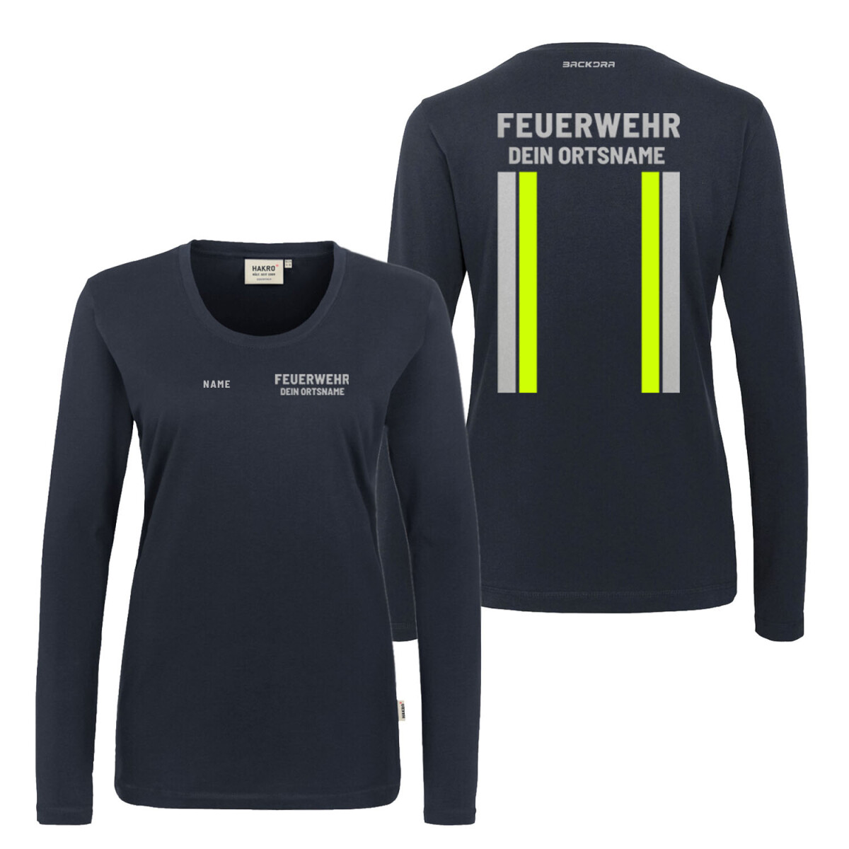 Langarm Shirt Frauen Mikralinar | HAKRO 179 | Feuerwehr...