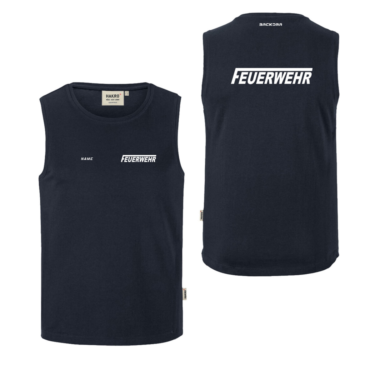 Tank Top Männer | HAKRO 259 | Feuerwehr "fit...