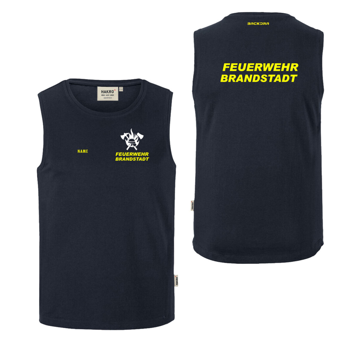 Tank Top Männer | HAKRO 259 | Feuerwehr Axt, Helm,...