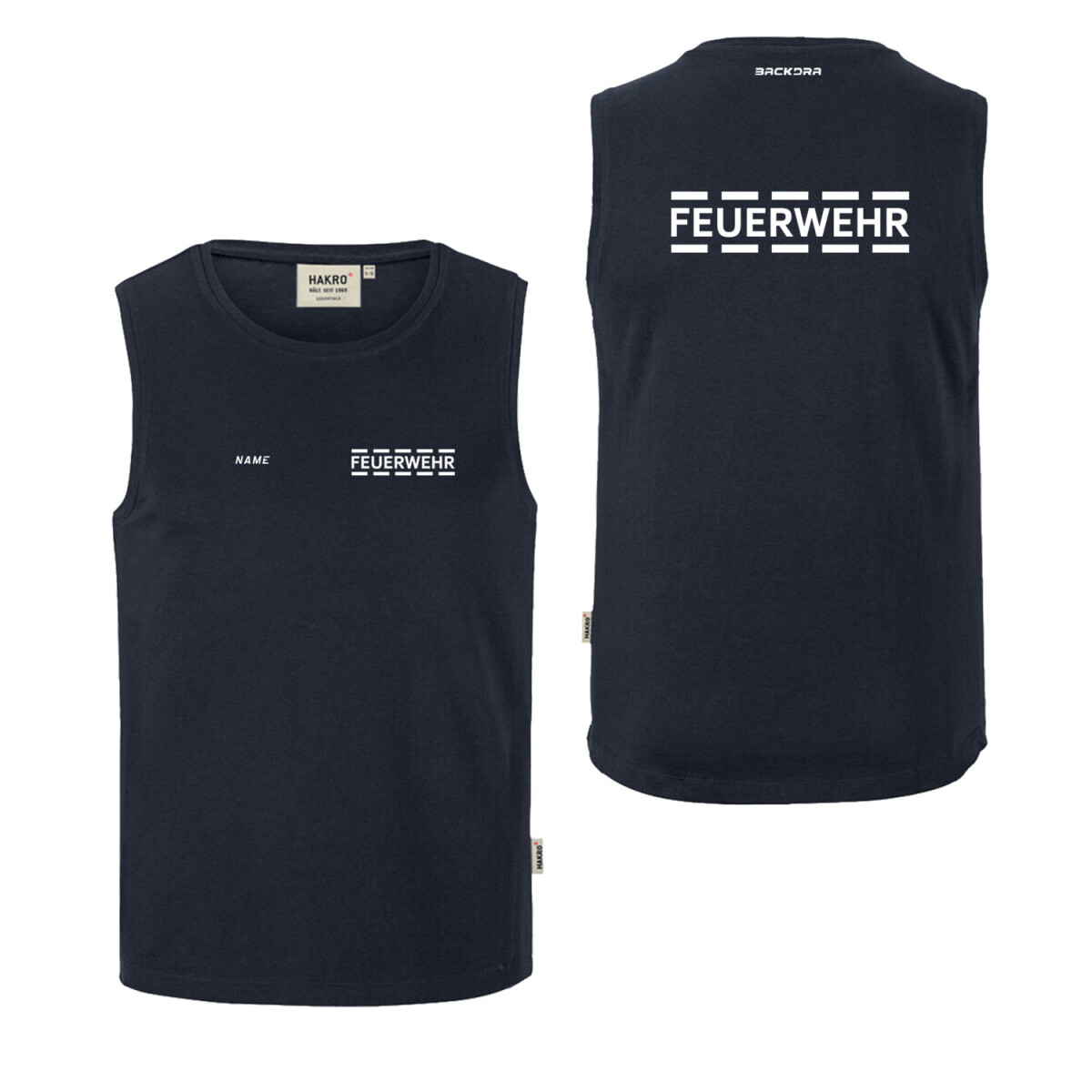 Tank Top Männer | HAKRO 259 | Feuerwehr Stripes |...