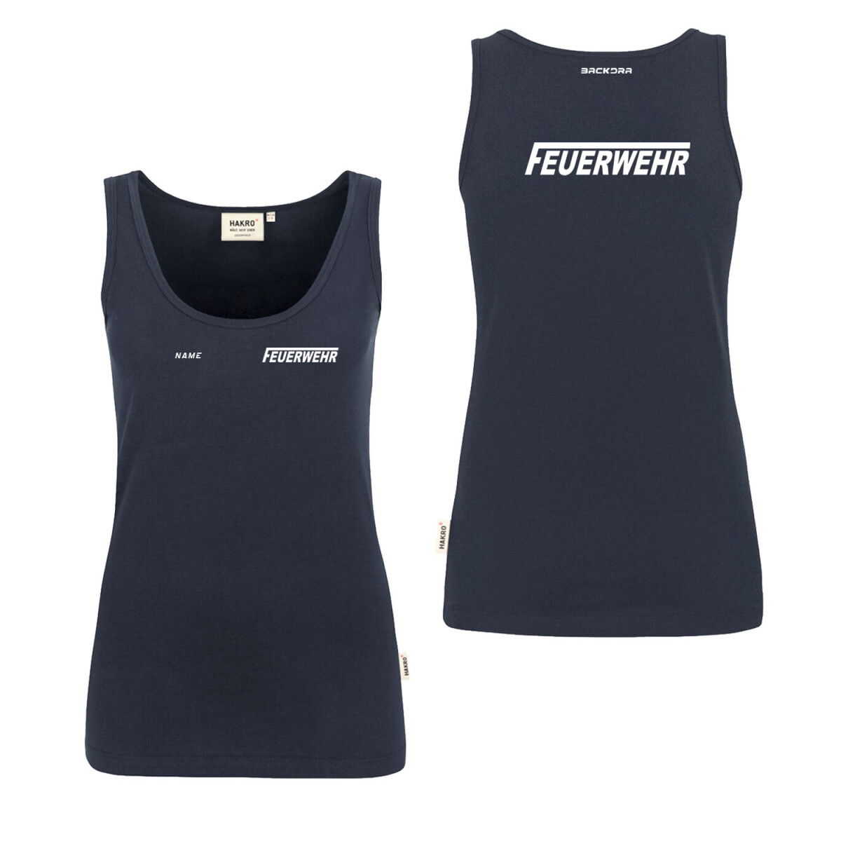 Tank Top Frauen | HAKRO 159 | Feuerwehr "fit for...