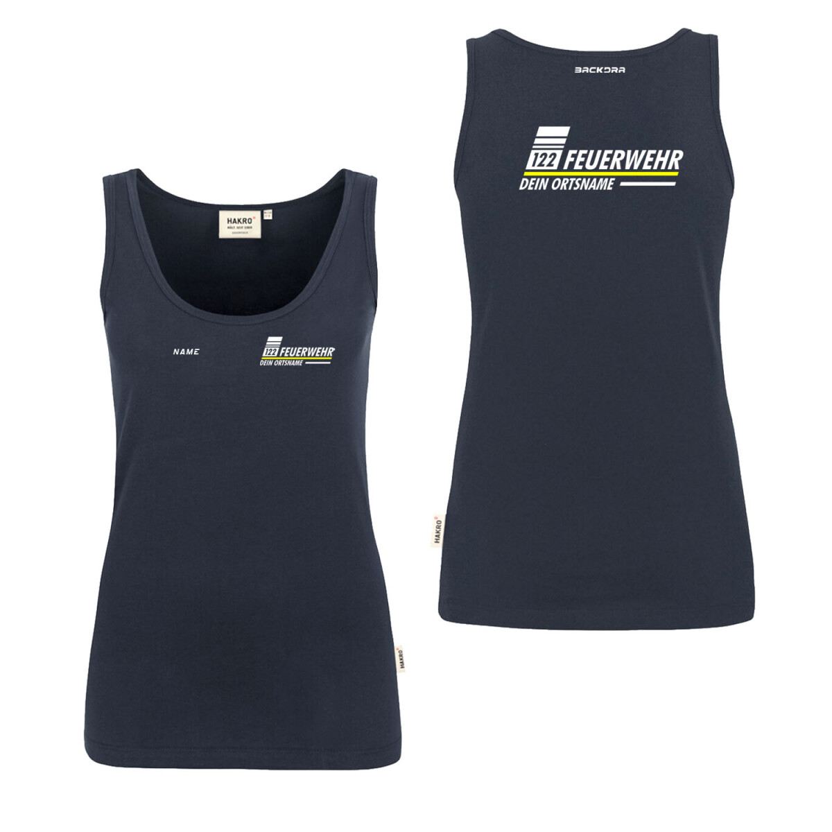 Tank Top Frauen | HAKRO 159 | Feuerwehr mit Ortsname,...