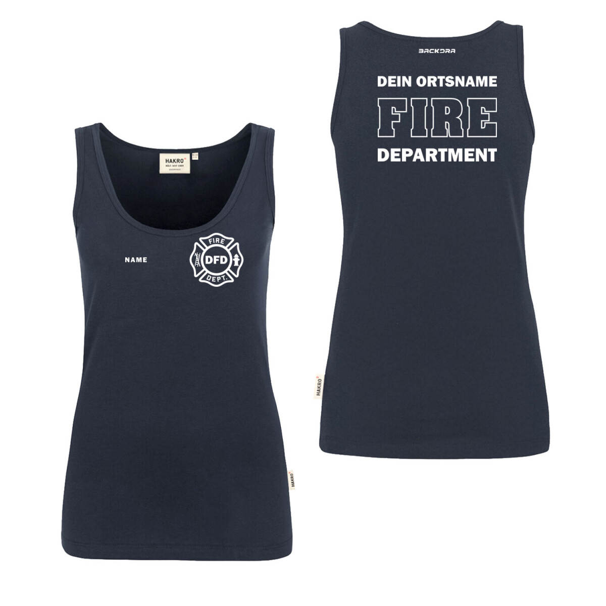 Tank Top Frauen | HAKRO 159 | Feuerwehr Fire Department...