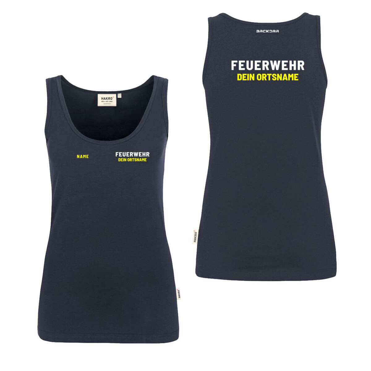 Tank Top Frauen | HAKRO 159 | Feuerwehr mit Ortsname |...