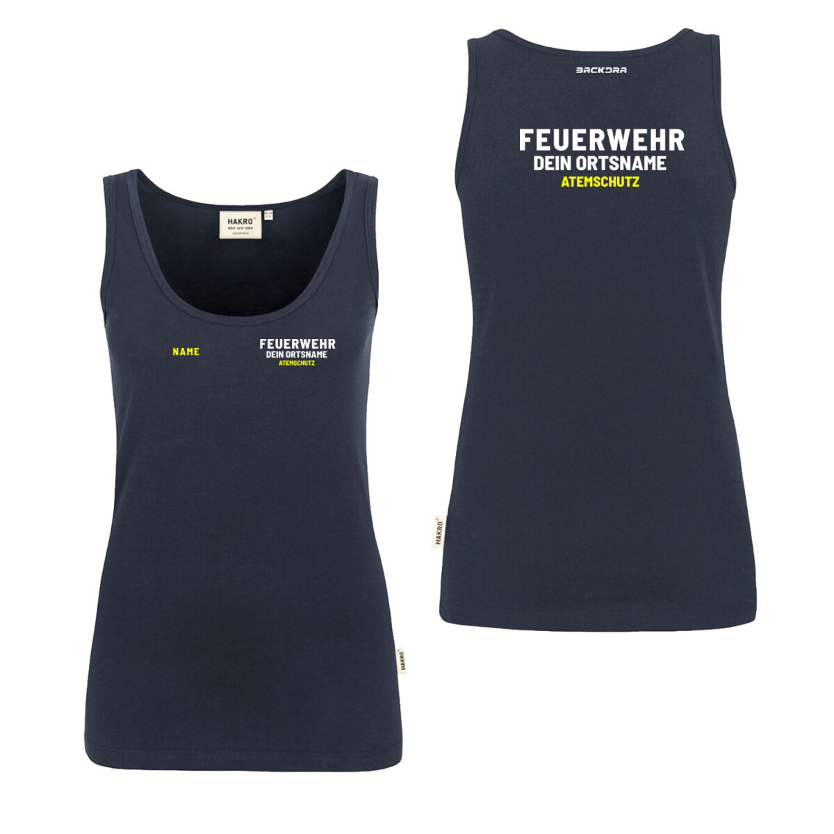 Tank Top Frauen | HAKRO 159 | Feuerwehr mit Ortsname |...