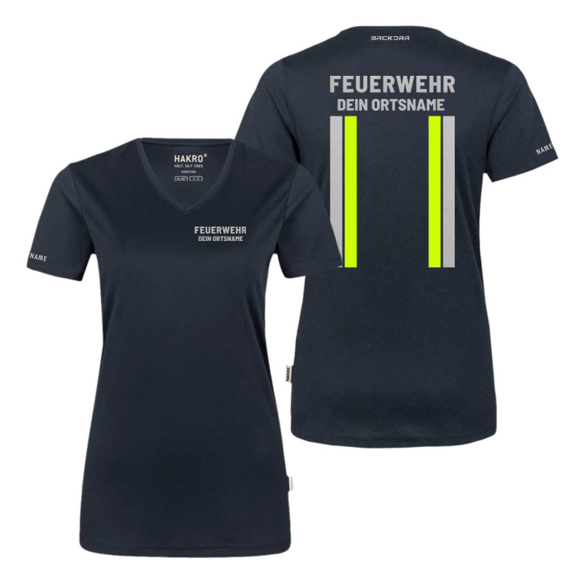 Funktions T-Shirt Frauen | HAKRO 187 | Feuerwehr mit...