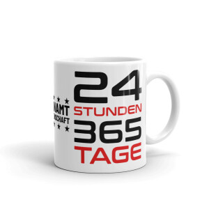 Kaffeetasse - 24 Sunden 365 Tage Ehrenamt | BACKDRA