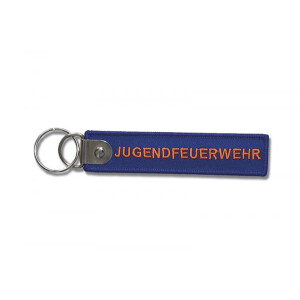Jugendfeuerwehr Schlüsselanhänger blau mit verstärkter...