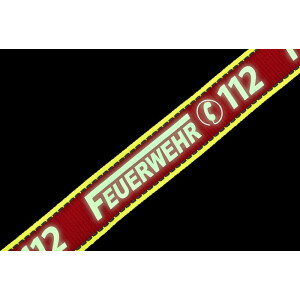 Lanyard / Schlüsselband mit nachleuchtendem Aufdruck Feuerwehr 112 | BACKDRA