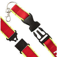 Lanyard / Schlüsselband mit nachleuchtendem Aufdruck Feuerwehr 112 | BACKDRA