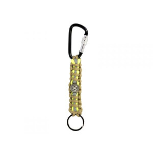 Schlüsselanhänger Feuerwehr mit Emblem aus Paracord PBI...
