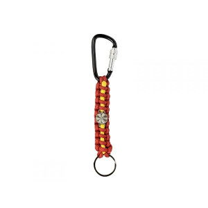 Schlüsselanhänger Rettungsdienst mit Emblem aus Paracord...
