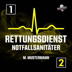 T-Shirt Männer Cotton Tec®  | HAKRO 269 | Rettungsdienst Wunschtext EKG-Linie QRS Komplex | BACKDRA