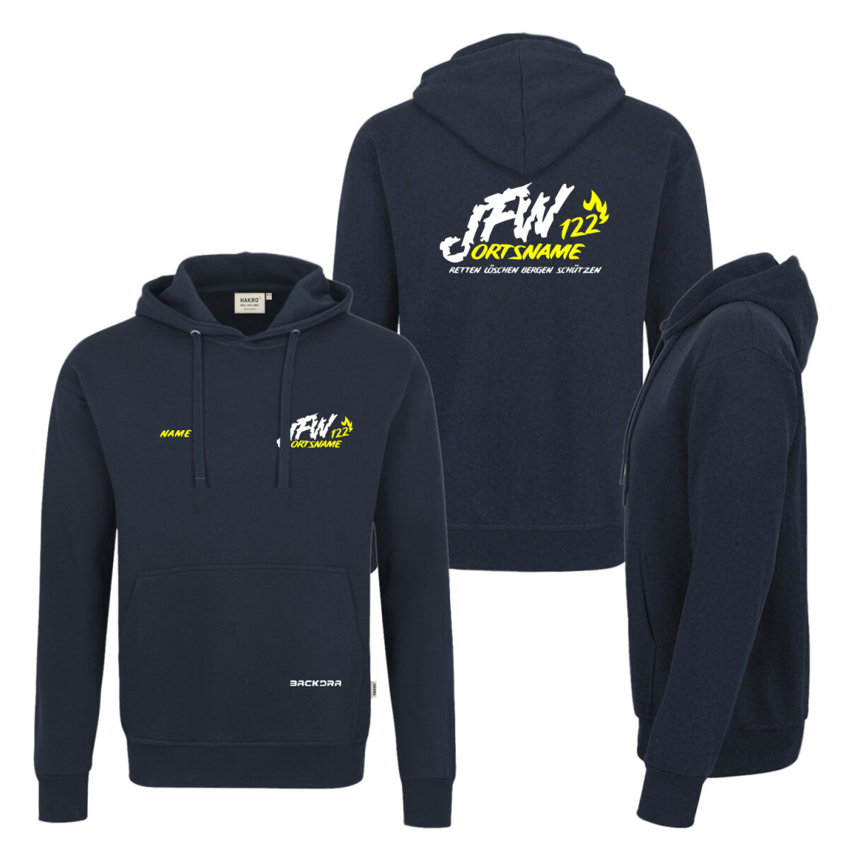 Hoodie - Kapuzenpulli | HAKRO 601 | Jugendfeuerwehr JFW...