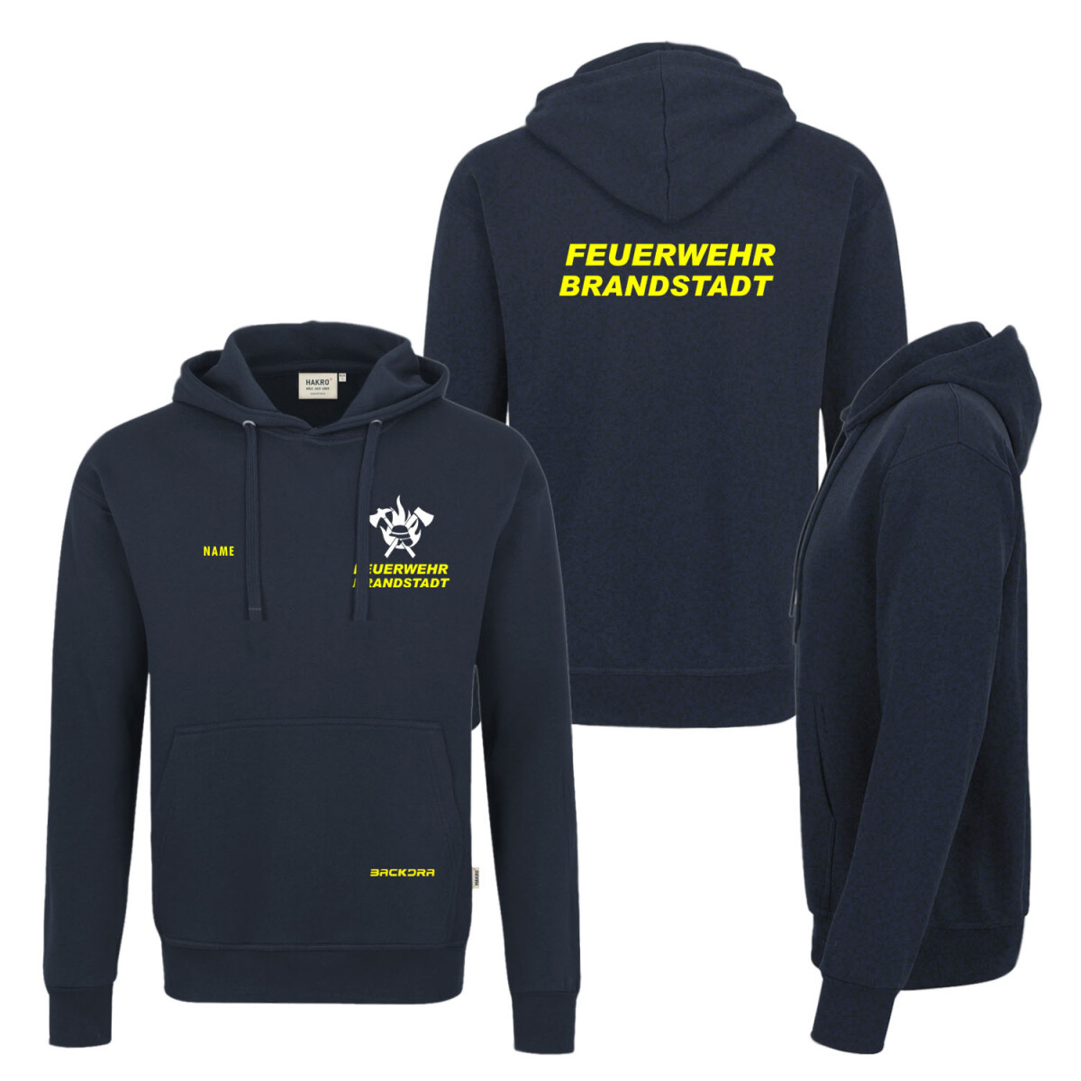 Hoodie - Kapuzenpulli | HAKRO 601 | Feuerwehr Axt, Helm,...