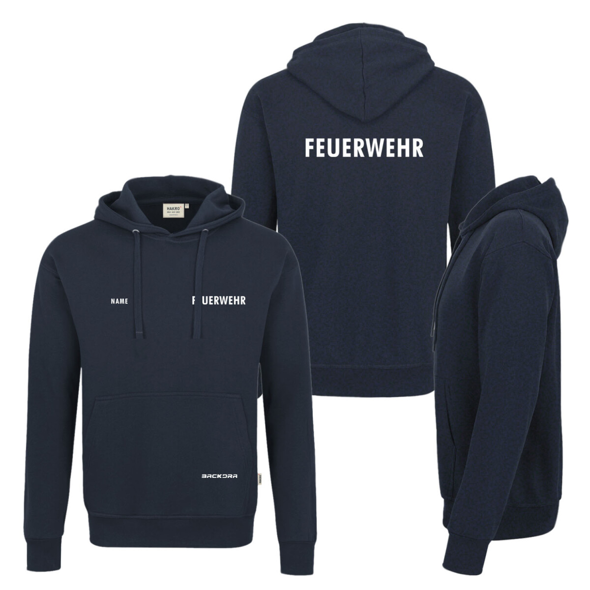 Hoodie - Kapuzenpulli | HAKRO 601 | Feuerwehr Standard |...