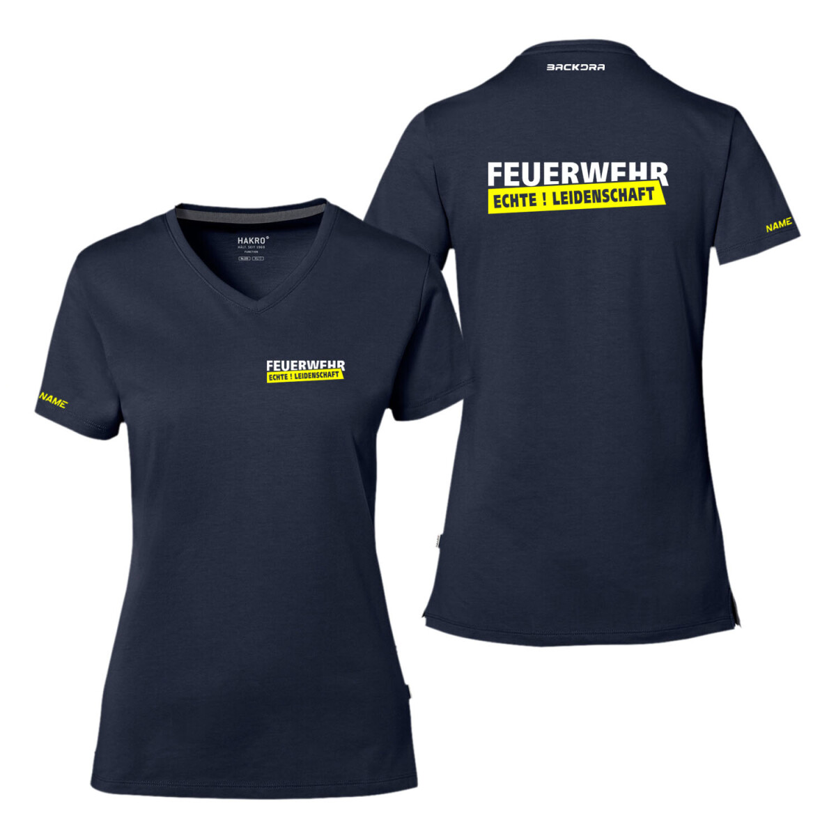 T-Shirt Frauen Cotton Tec®  | HAKRO 169 | Feuerwehr...