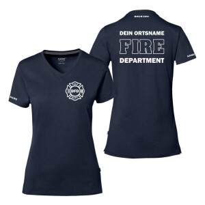 T-Shirt Frauen Cotton Tec®  | HAKRO 169 | Feuerwehr...