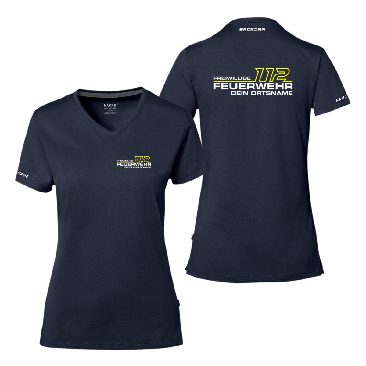 T-Shirt Frauen Cotton Tec®  | HAKRO 169 | Feuerwehr...