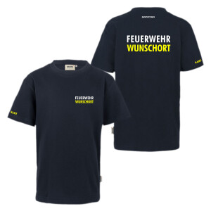 T-Shirt Kinder | HAKRO 210 | Basic Feuerwehr mit Ortsname...