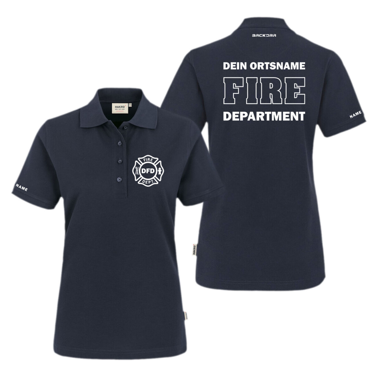 Poloshirt Frauen Mikralinar® | HAKRO 216 | Feuerwehr...