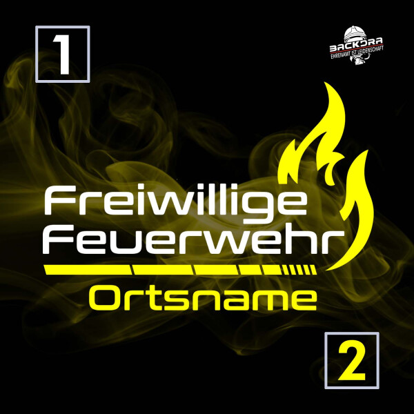 Jogginghose unisex (M+W) | Feuerwehr mit Ortsname große Flamme | BACKDRA
