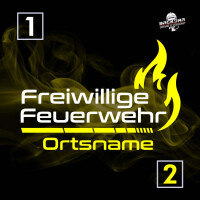 Jogginghose unisex (M+W) | Feuerwehr mit Ortsname große Flamme | BACKDRA