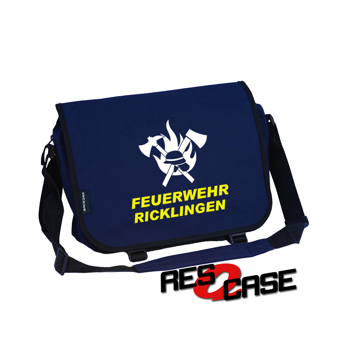 RESQCASE | Messenger-Tasche | Feuerwehr Axt, Helm, Flamme...