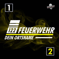 Jogginghose unisex (M&W) | Feuerwehr mit Ortsname, Österreich 122 Schlauchturm | BACKDRA