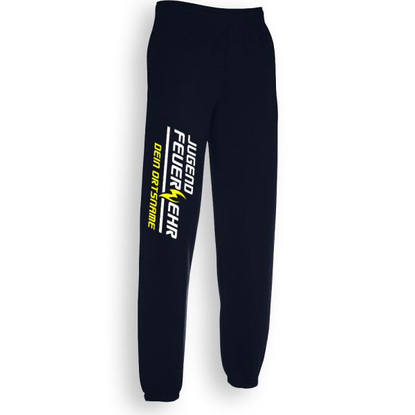 Jogginghose unisex (M&W) | Jugendfeuerwehr/Kinderfeuerwehr mit Ortsname Flamme | BACKDRA