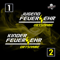 Jogginghose unisex (M&W) | Jugendfeuerwehr/Kinderfeuerwehr mit Ortsname Flamme | BACKDRA