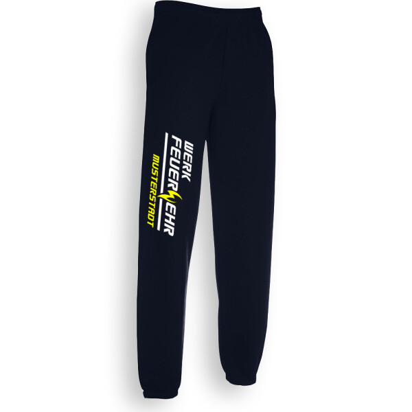 Jogginghose unisex (M&W) | Werkfeuerwehr mit Ortsname Flamme | BACKDRA