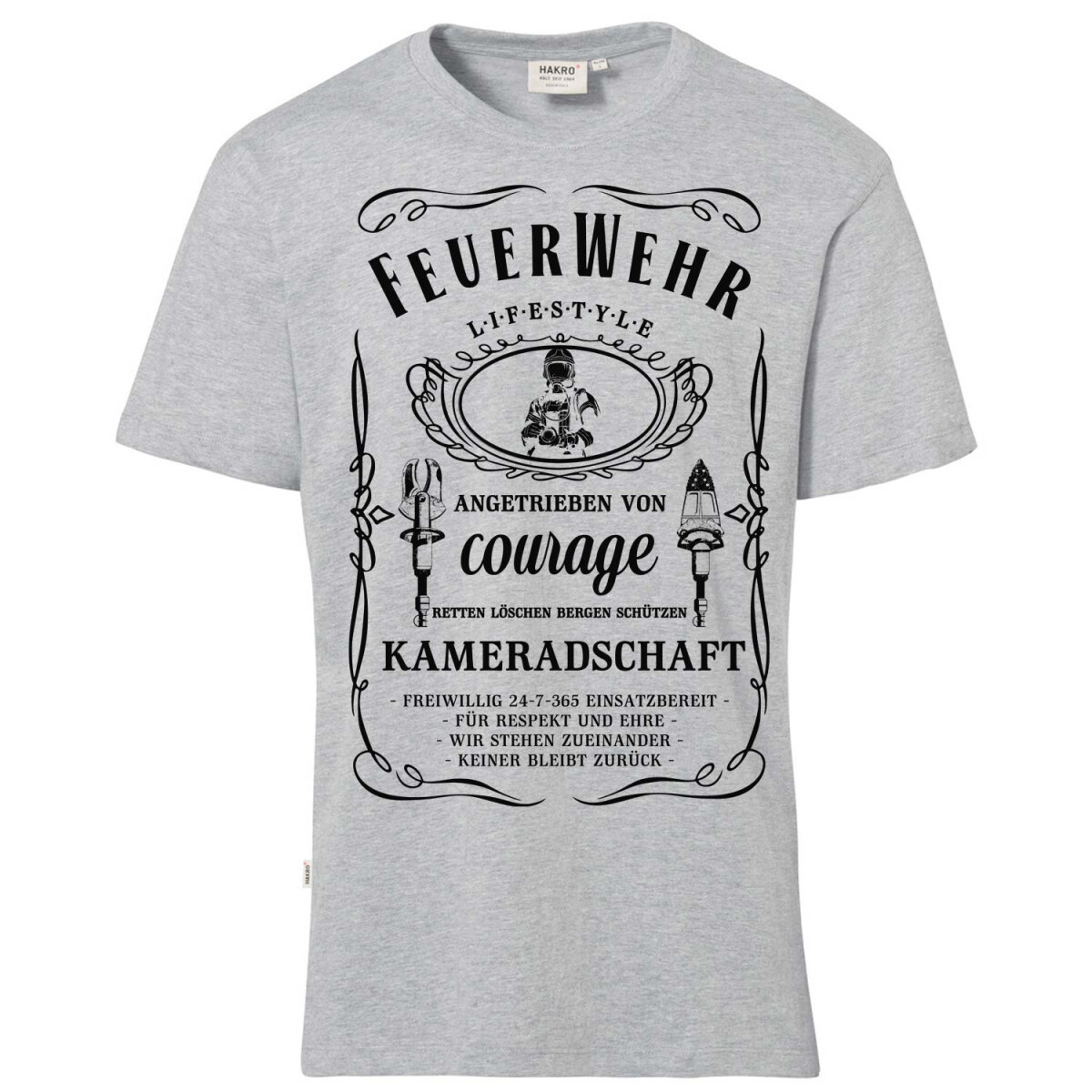 T-Shirt Männer | HAKRO 292 | Feuerwehr Kameradschaft...