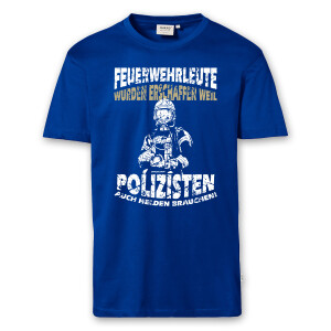 T-Shirt Männer | HAKRO 292 | Feuerwehr vs. Polizei | BACKDRA