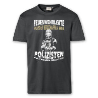 T-Shirt Männer | HAKRO 292 | Feuerwehr vs. Polizei | BACKDRA