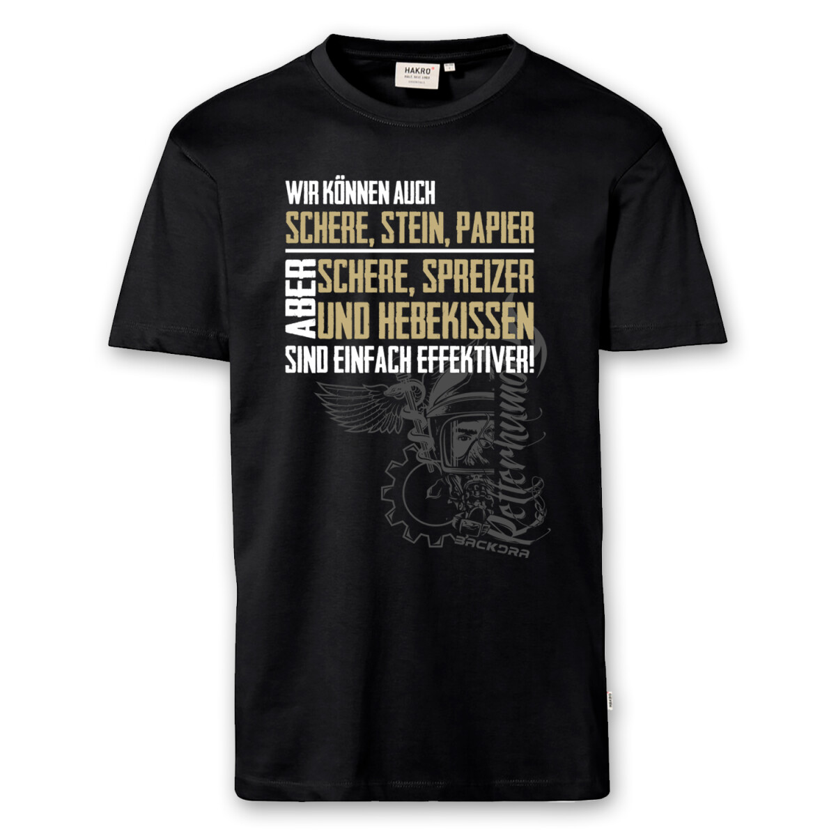 T-Shirt Männer | Feuerwehr Schere Stein Papier vs....