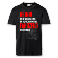 T-Shirt Männer | Motor läuft - Fahrzeug finden | BACKDRA